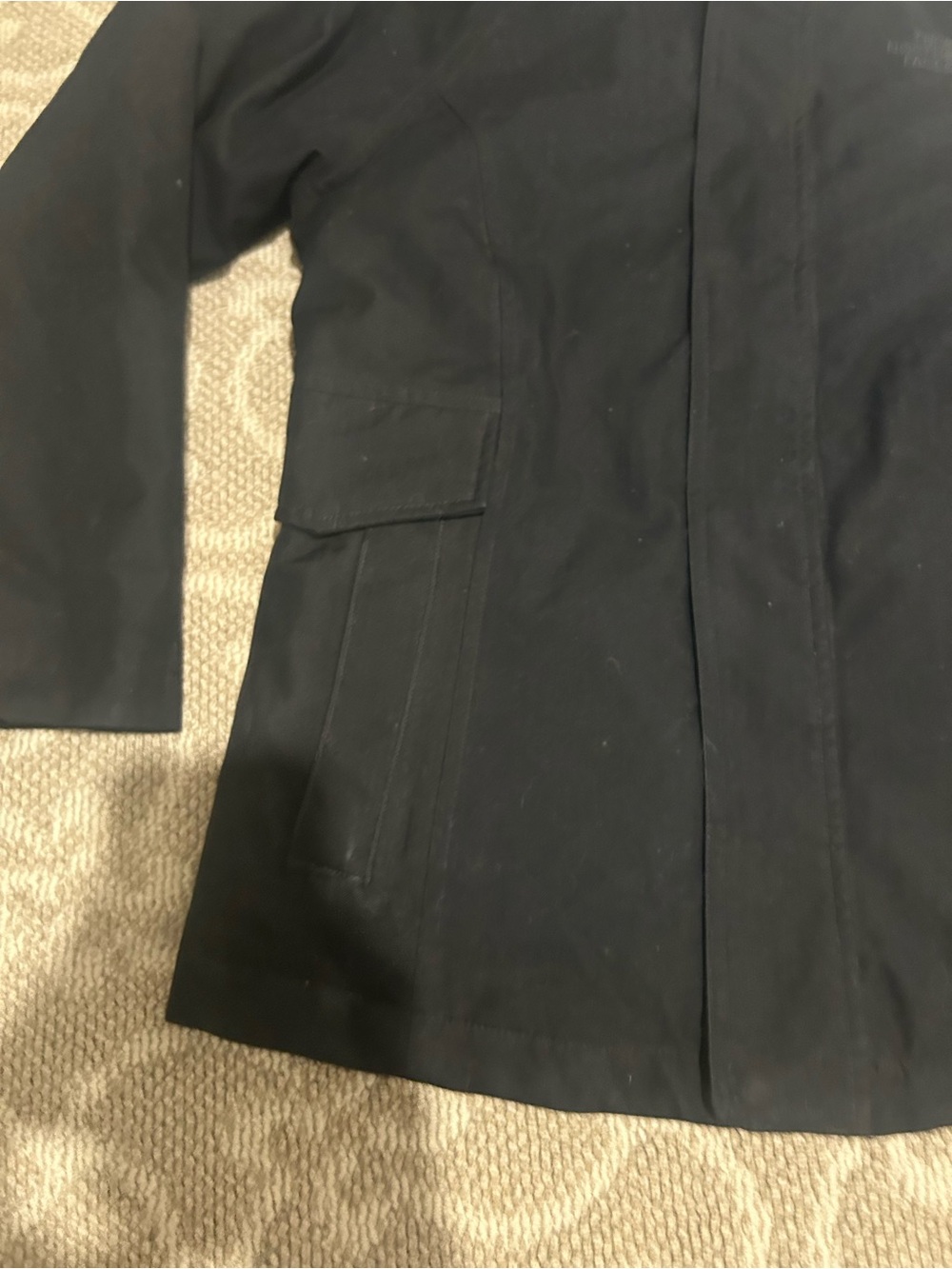 The North Face girls Black Hooded Quilted down 550 dry vent Jacket 14/16 - Picture 13 of 15